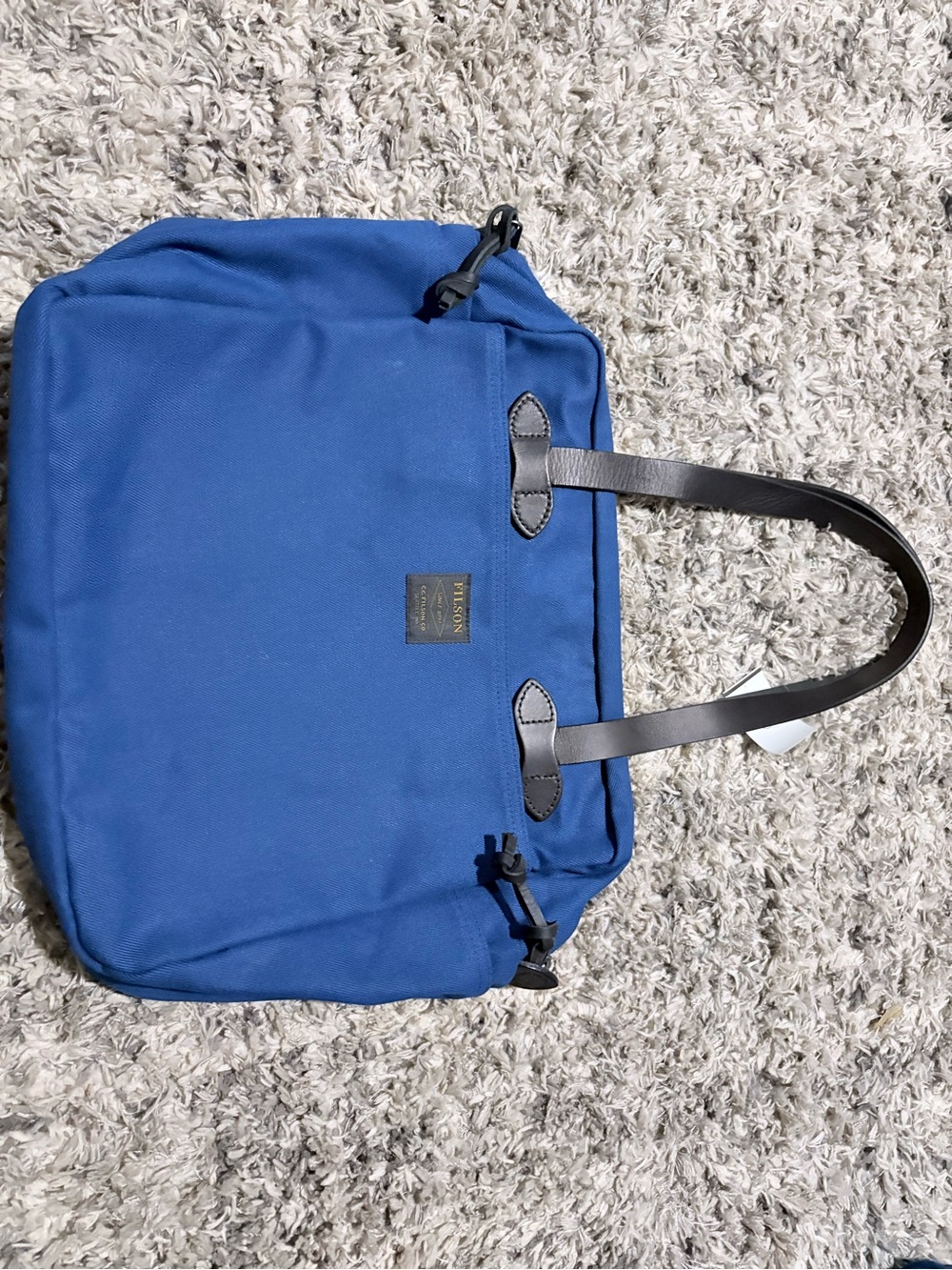 Filson Hermlock Tote with Black Leather Handles - Picture 12 of 13